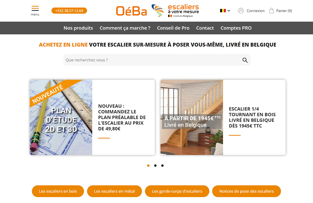 Rédaction Web pour Oeba.be